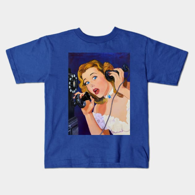 Damsel in Distree Kids T-Shirt by surreal pulp